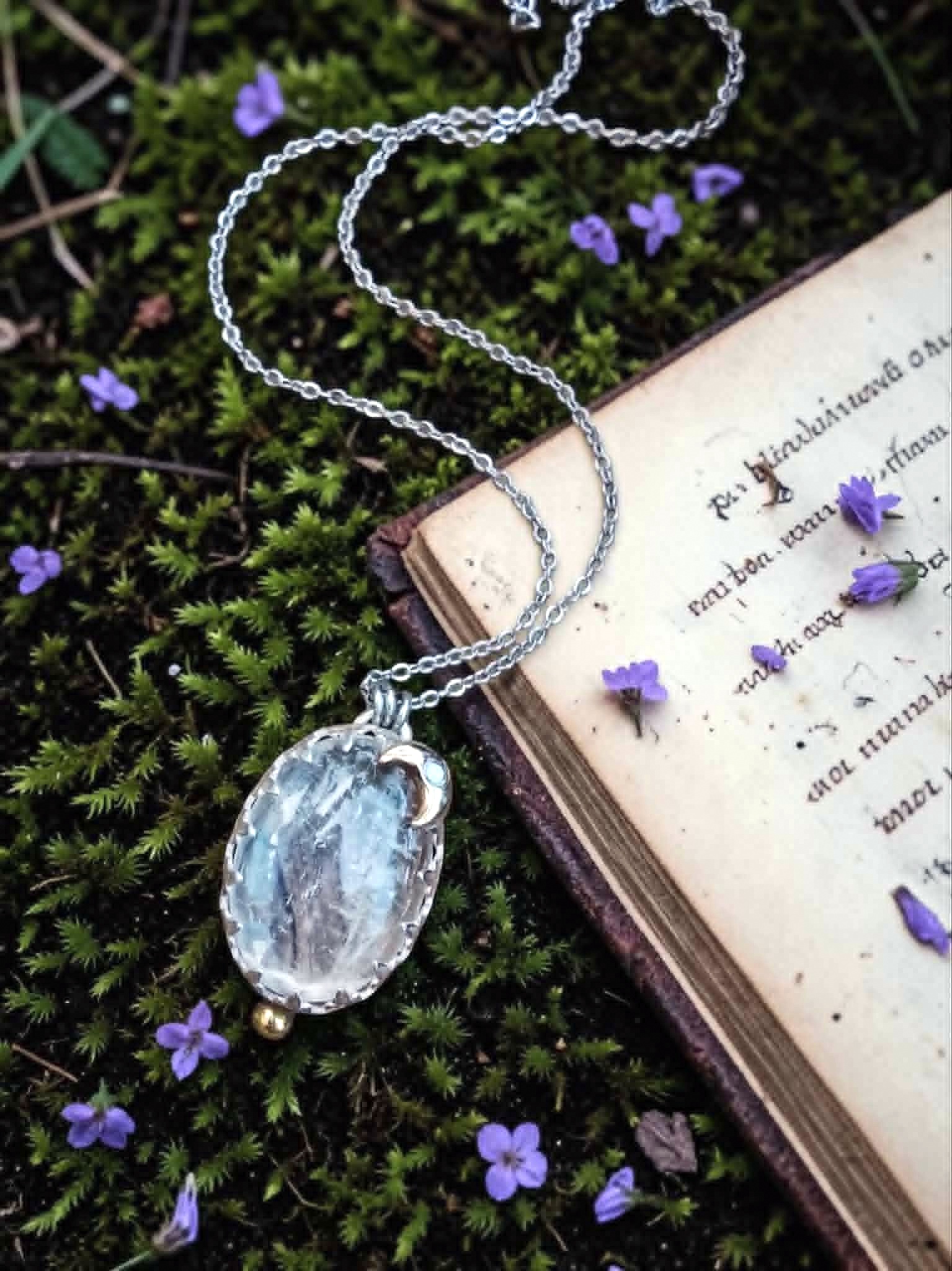 Collier "Loupe féérique" en argent et cristal de roche – Image 2